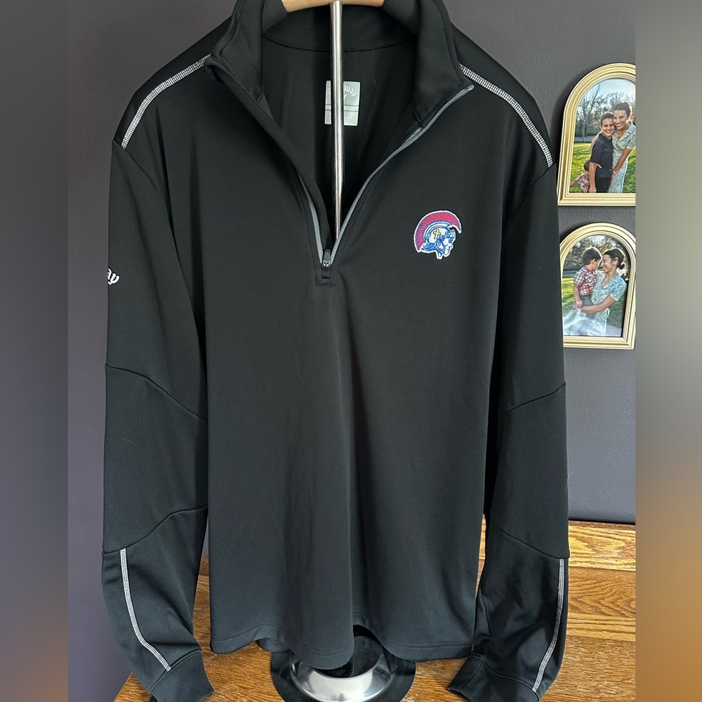 Callaway Black Performance 1/4zip “weather series” (with logo)